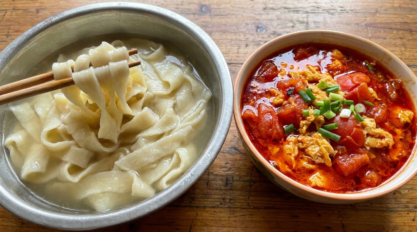 手作り沾水麺（ジャンシュイミェン）