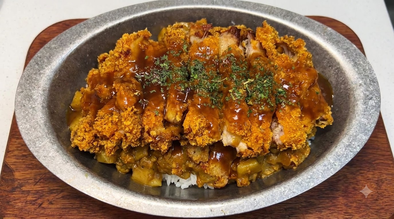 スパイス香る挽き肉ポークカツカレー