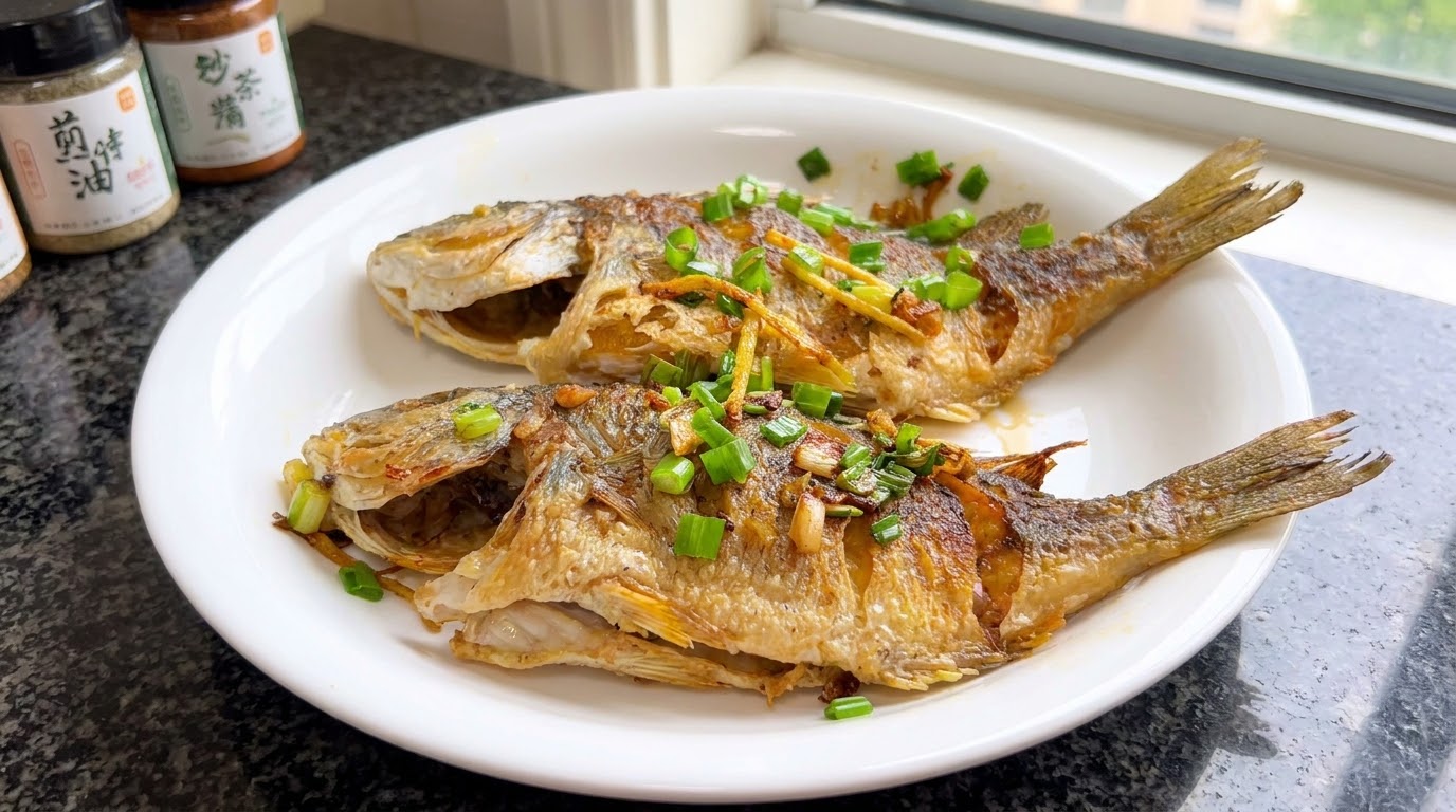黄鯛のカリカリ香ばし焼き 閩南風
