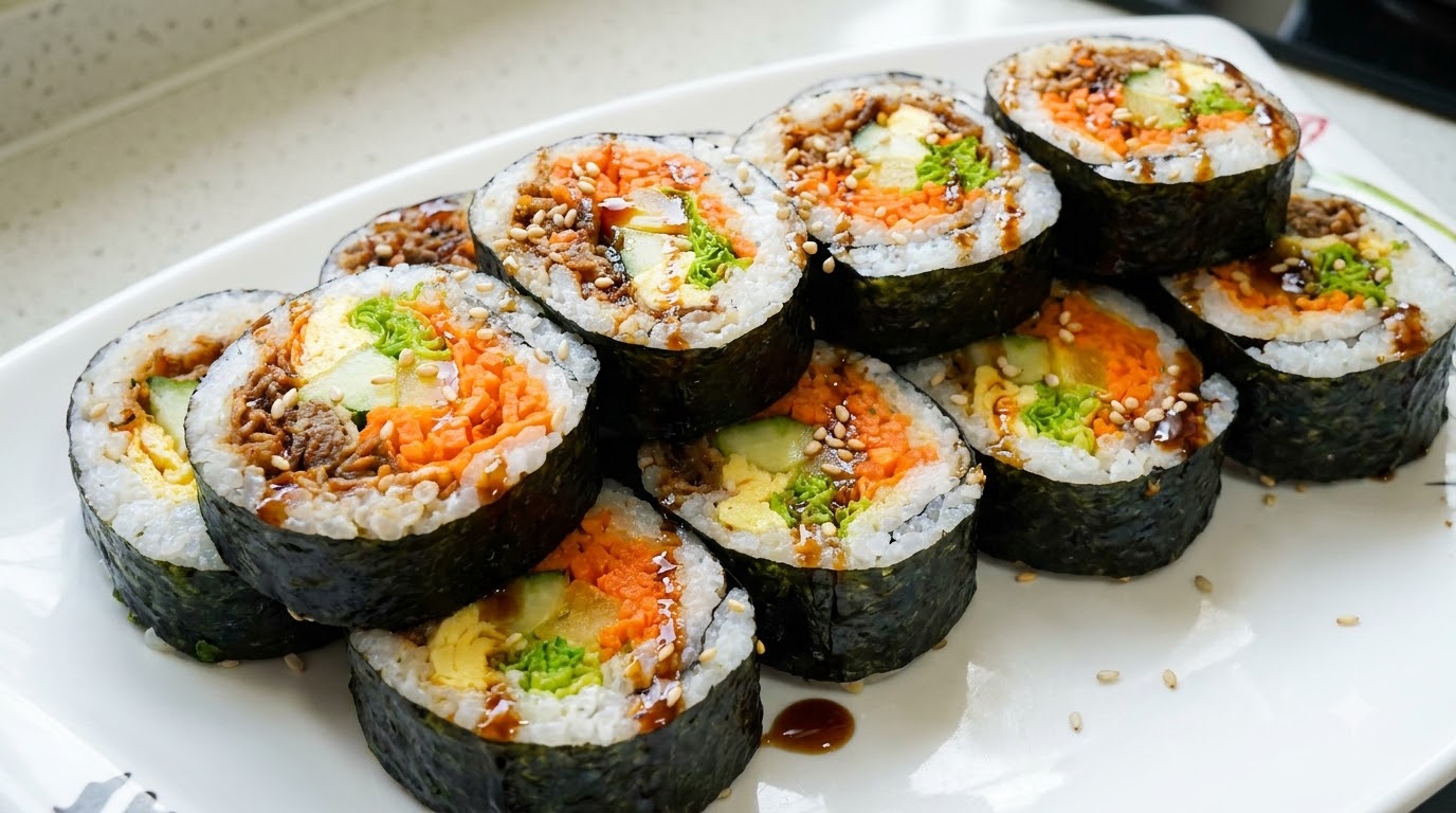旨みたっぷり焼肉キンパ（プルコギキムパプ）の作り方