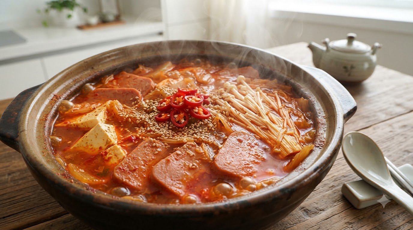 心温まる韓国風キムチ豆腐チゲ（キムチチゲ）