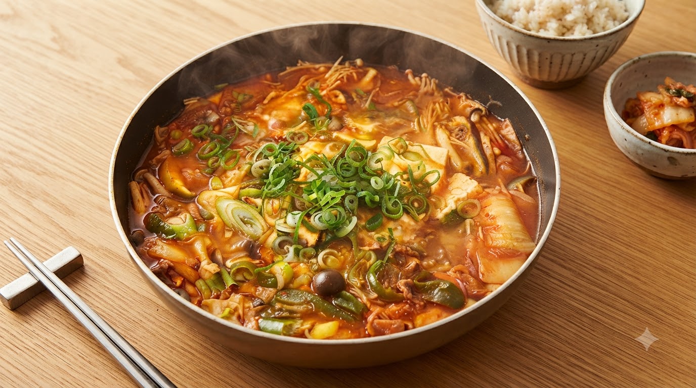 韓国風ピリ辛キムチ豆腐チゲ（キムチチゲ）