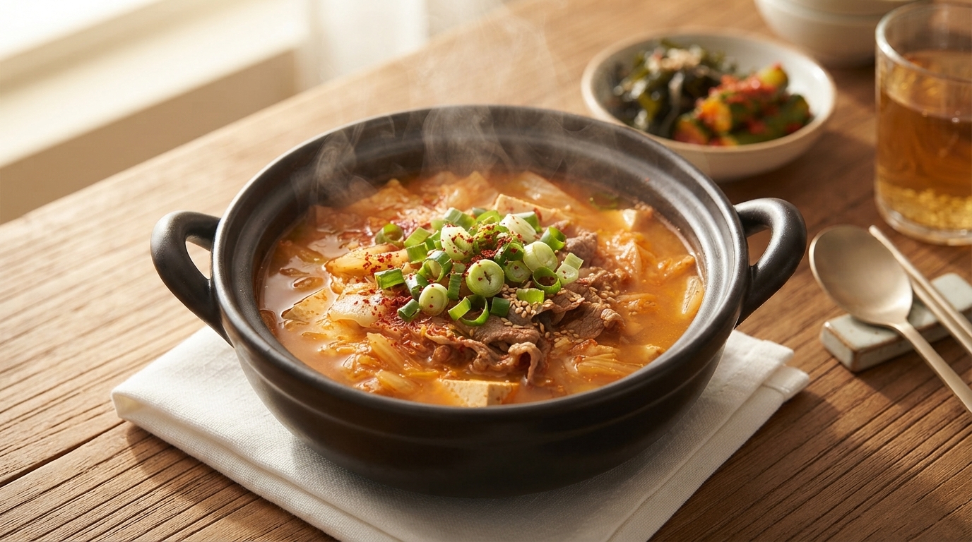 本格韓国風キムチ納豆チゲ