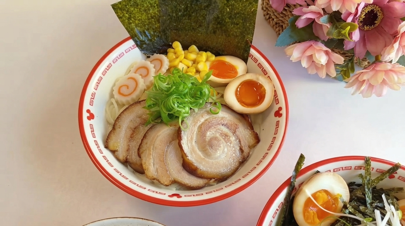 本格博多風豚骨ラーメンと絶品チャーシュー丼
