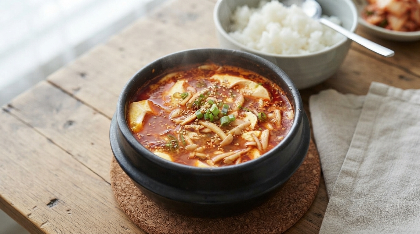 韓国風スパイシー純豆腐チゲ（スンドゥブ・チゲ）