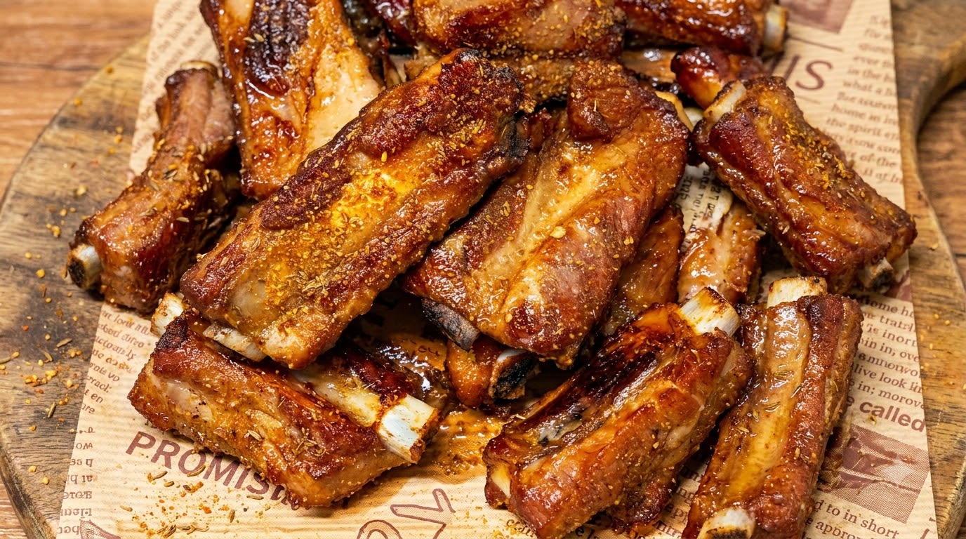 カリッとジューシー！クミンの香る焼きポークリブ