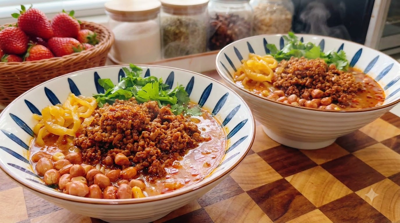 ピリ辛肉味噌ヌードル