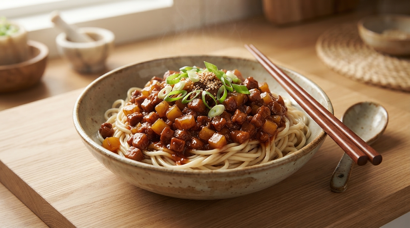 本格派 大竹細切肉麺