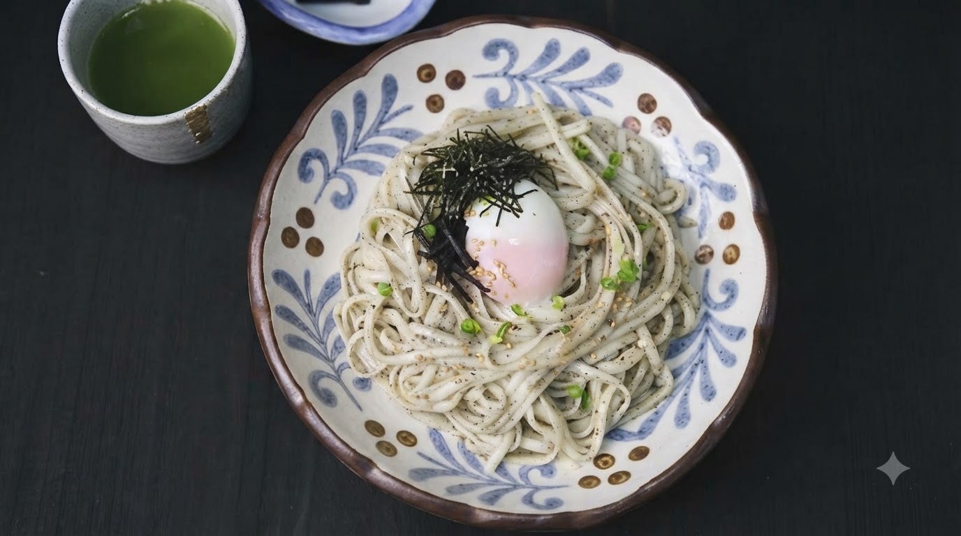 トリュフとごまの冷やしうどん
