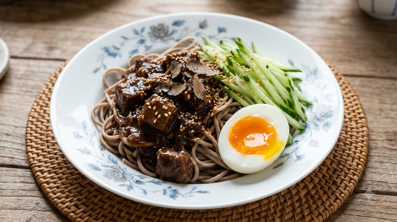 黒トリュフ香る特製牛肉そば