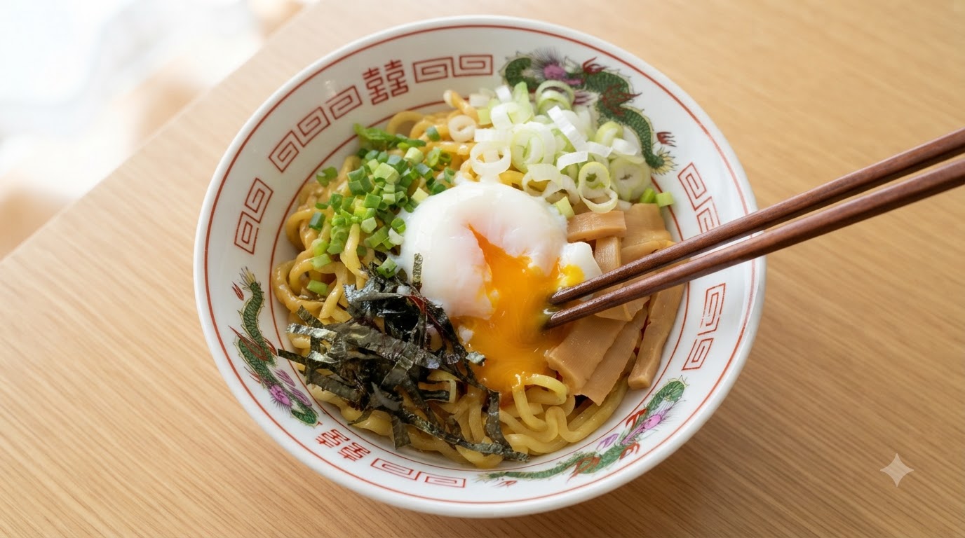 東京名物 油そば（汁なしラーメン）