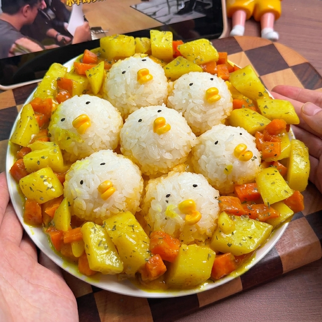 計量カップに割った卵に、調味料と牛乳を注ぎ入れている様子。