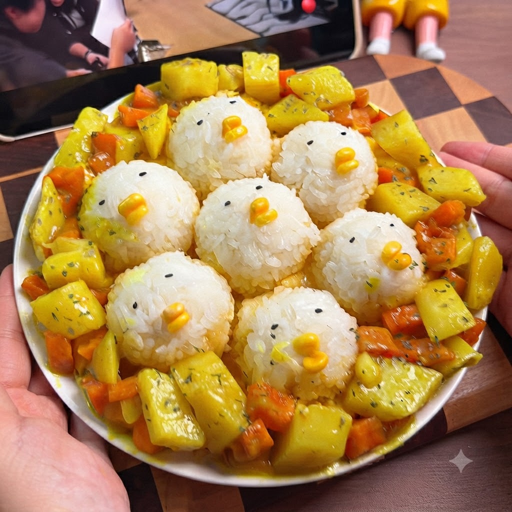バターを溶かしたフライパンに味付け卵液を注ぎ入れている様子。