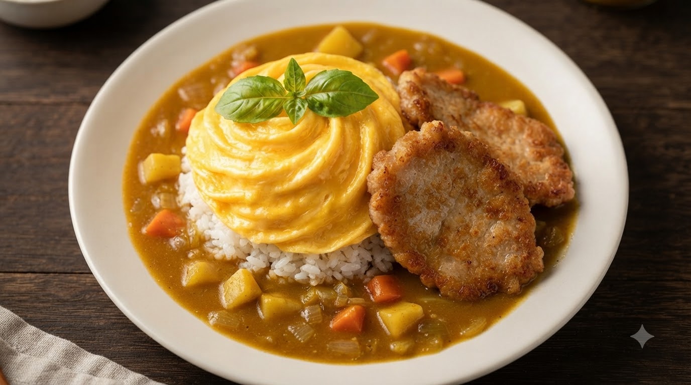 極上カツカレー とろーりオムレツ添え