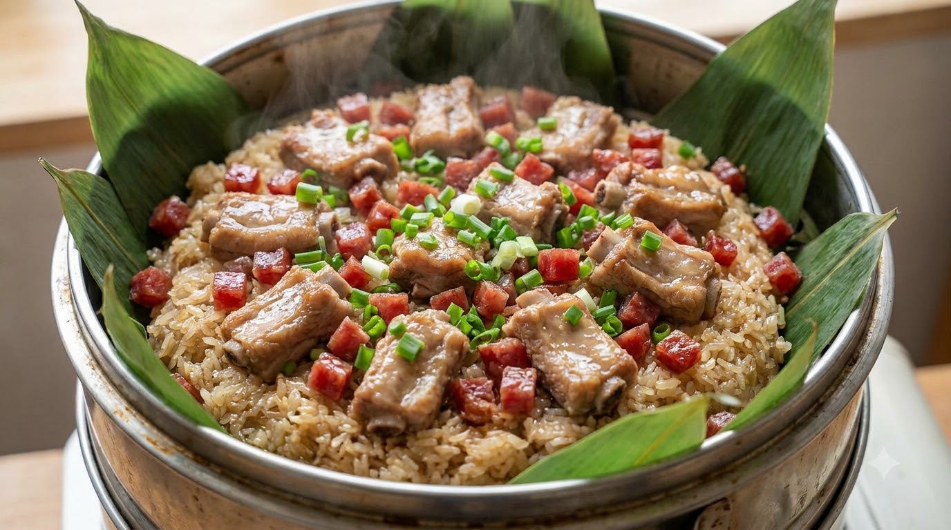 粽香蒸排骨糯米饭