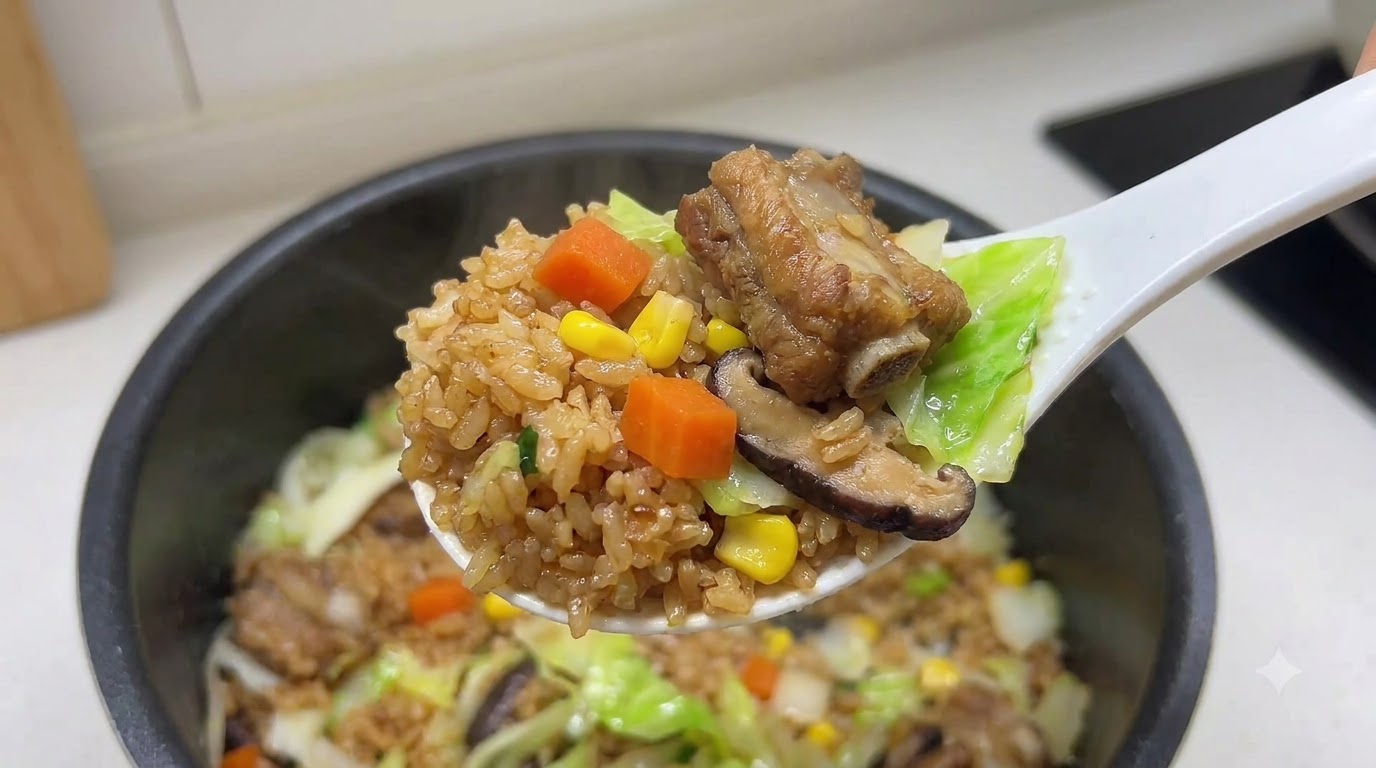 莆田風豚スペアリブとキャベツの炊き込みご飯
