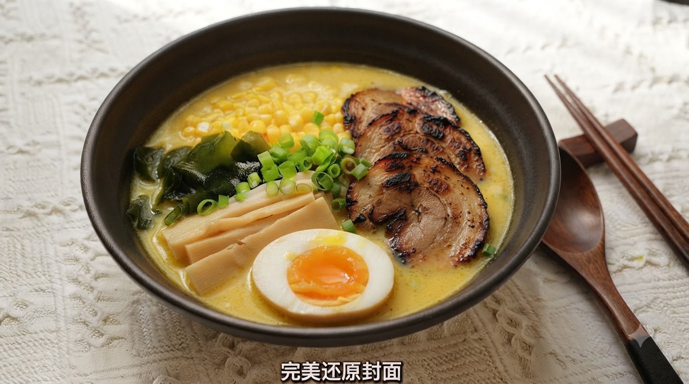 ココナッツカレー風味の本格豚骨風ラーメン