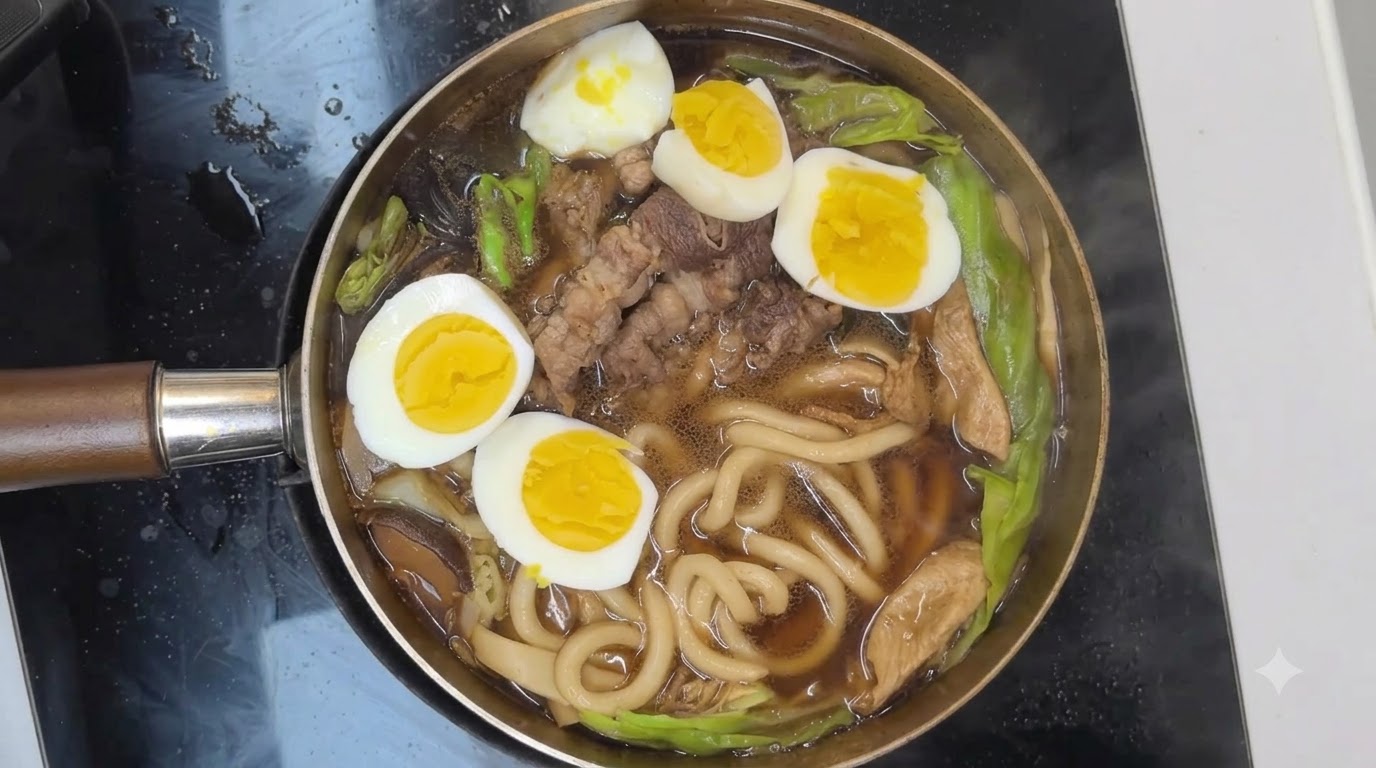 低糖質すき焼きうどん
