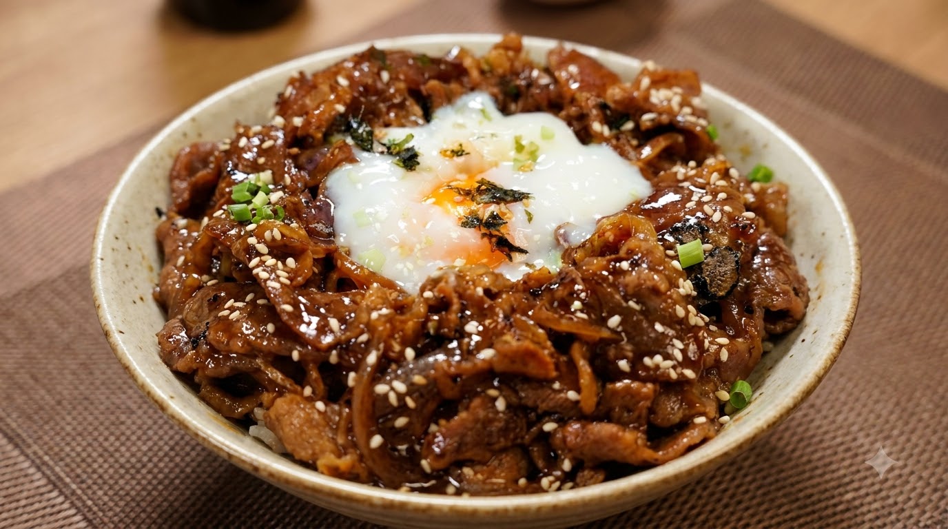 黒トリュフ香るテリヤキビーフ丼