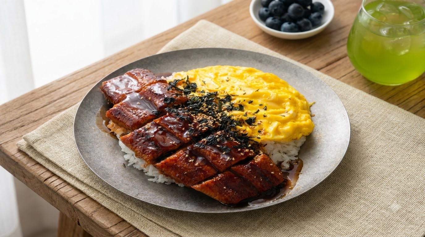 ふんわり卵とうなぎの絶品丼ぶり（うなたま丼）